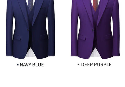 Italian Business Gentleman Slim Suit, Groom Wedding Blazers, Men's Blazers, Italian Costume, Sizes M to 5XL