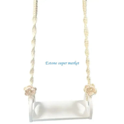 090B Newborns Photography Props Wooden Swing for Baby Photoshoots Decorative Photoshoots Trapeze Studio Furniture