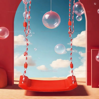 Baby swing, children's garden swing outdoor toys, adjustable height indoor and outdoor swing toys, children's outdoor games