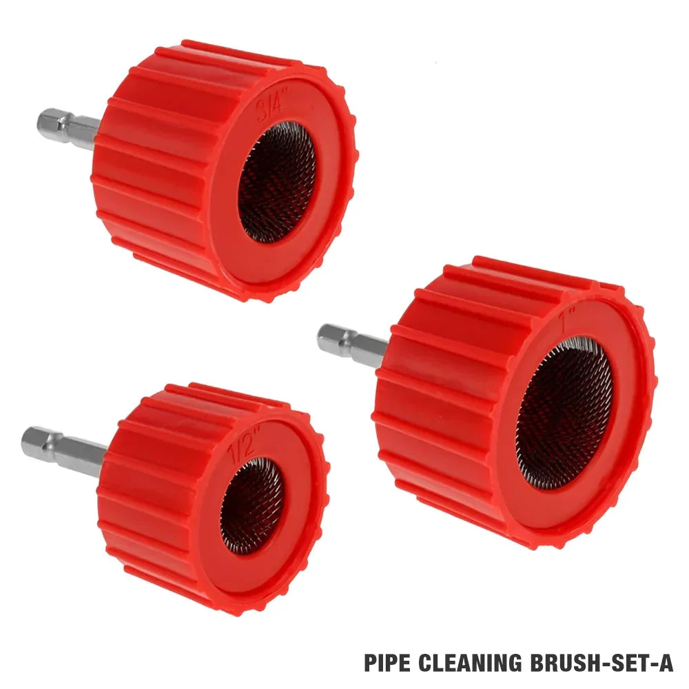 3/9/15Pcs metal pipe/copper pipe cleaning brush, grinding/rust removal tools,copper wire/stainless steel drilling cleaning brush