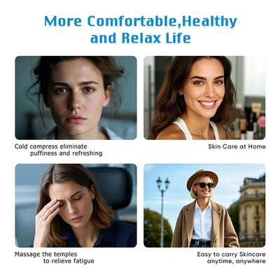 A52Q-Red Light Therapy LED Facial Massager Cold Heat For Face Neck Eye Lifting Firming Depuffing Sculptor Skin Care