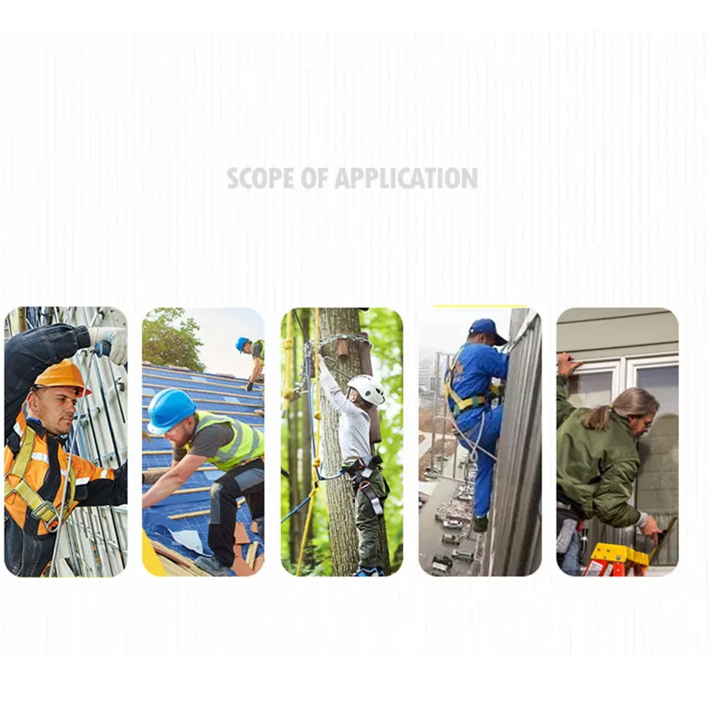High Altitude Work Safety Harness Full Body 5-Point Safety Belt Outdoor Climbing Mountaineering Construction Rescue Equipment
