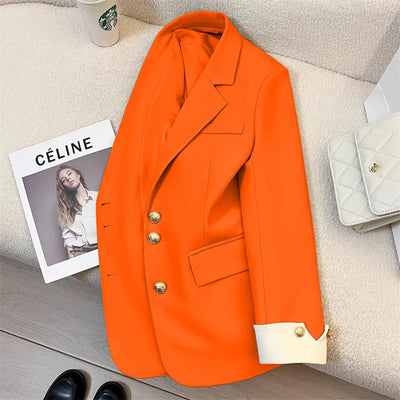 autumn long sleeve blazers outwears women 2025 fashion casual office lady jackets coats elegant