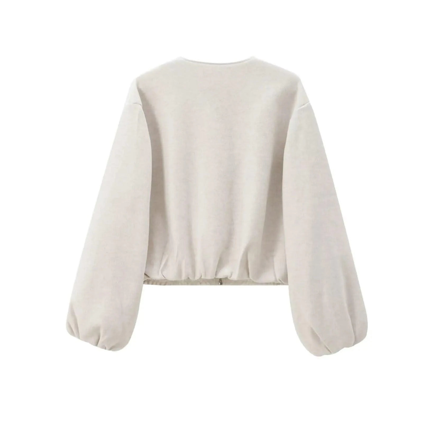 Zipper Bomber Jackets for Women Soft Cropped Long Sleeve Sports