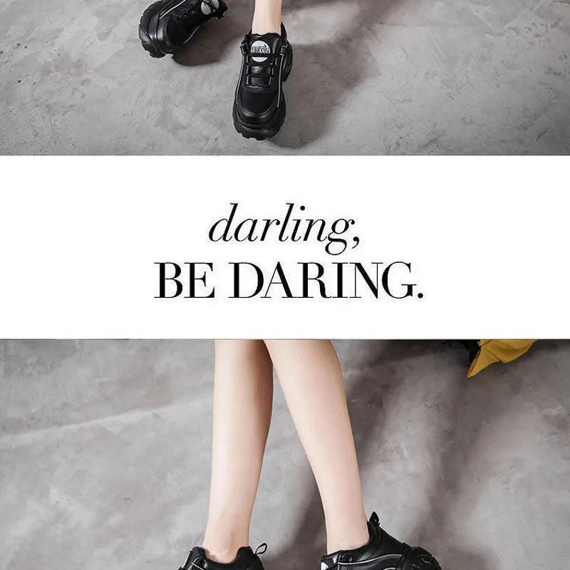 2025 designer women platform casual buffalo sneakers low-top light 6cm sole breathable shoes outdoor white tennis