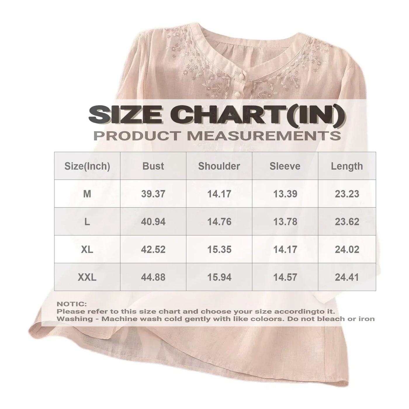 3/4 Sleeve Linen Tops For Women