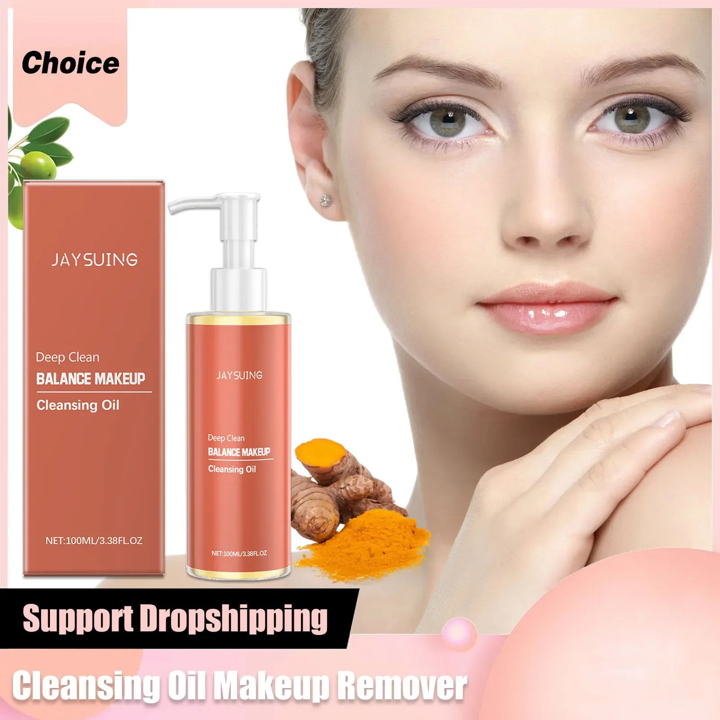 Deep Cleansing Oil Makeup Remover Oil Control Lip Eye Pore Gentle Cleansing Exfoliating Moisturizing Refreshing Facial Cleanser