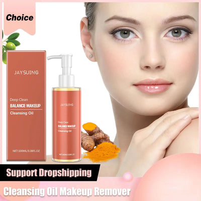 Deep Cleansing Oil Makeup Remover Oil Control Lip Eye Pore Gentle Cleansing Exfoliating Moisturizing Refreshing Facial Cleanser