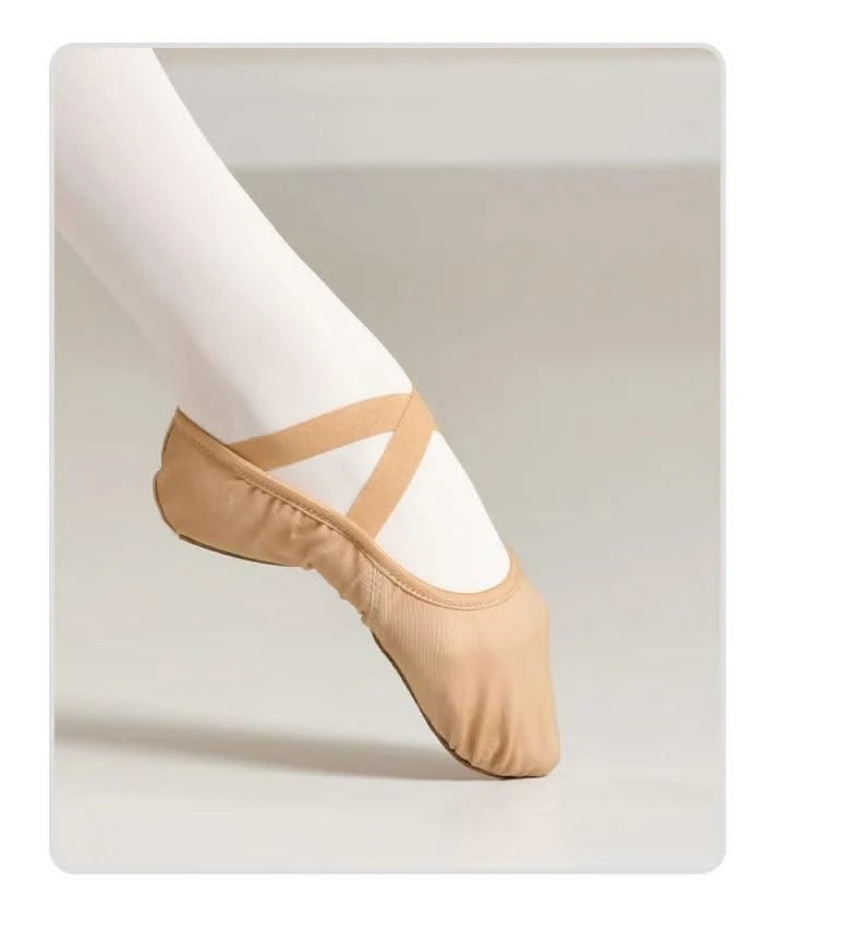 Ballet Dance Shoes for Women Girls Teenager Big Split Sole Ballet Shoes Children Adult Elastic Ballet Practice Dancing Slippers