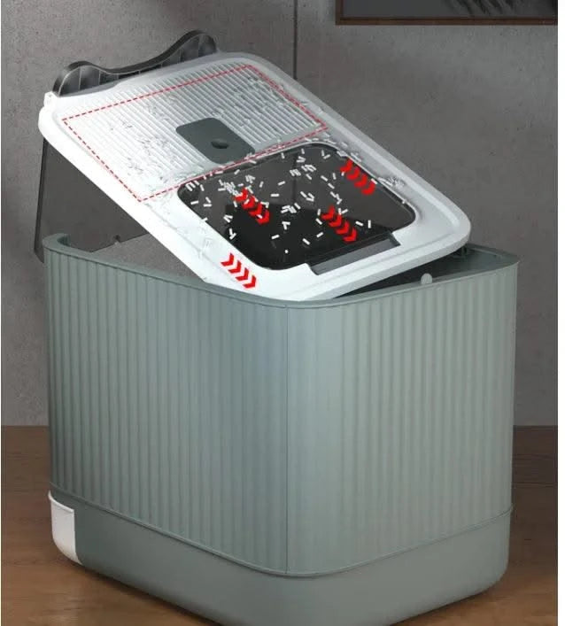 Pet UV Lights Top Drawer Litter Pan Fully Enclosed with In/out Door Control Disinfecting and Deodorizing For Cat Cat Litter Box