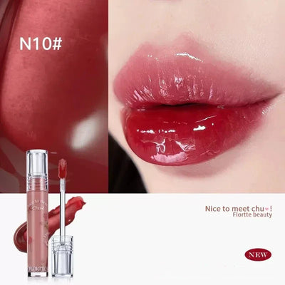FLORTTE Beauty Lip Lasting Tint First Kiss Series Water Glossy Nice To Meet Chu Blooming Liquid Lipstick Makeup Women Cosmetics