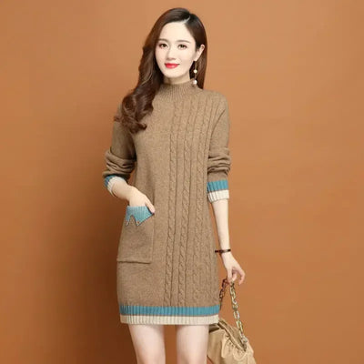 Woman Knitted Dress Bodycon Crochet Dresses for Women Cheap Casual Thic X Elegant Luxury Long Sleeve Aesthetic Sensual Sexy Xxl