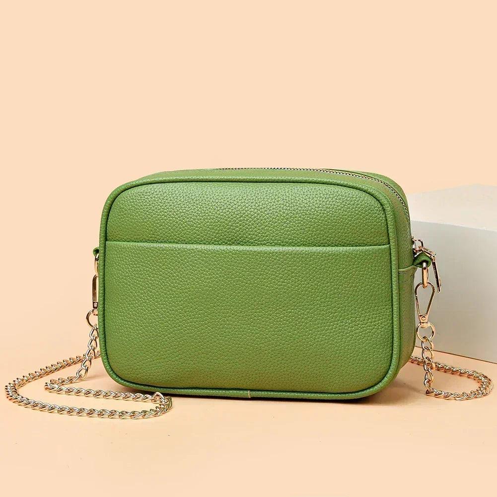 Fashion women handbag luxury brand leather tote bags for shoulder 2024 designer solid color messenger