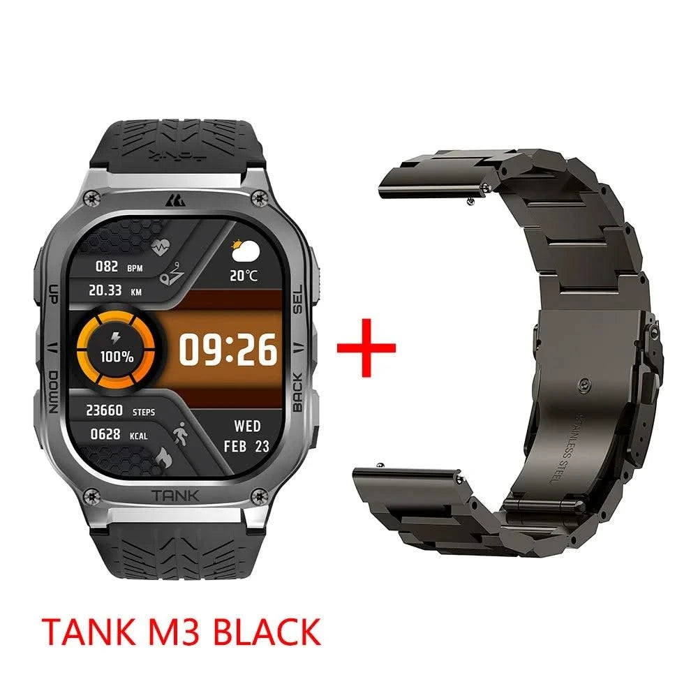 2024 Original TICWRIS TANK M3 Smartwatches For Men Smart Watch Women 480mAh AMOLED AOD Waterproof Fitness Electronic Watches