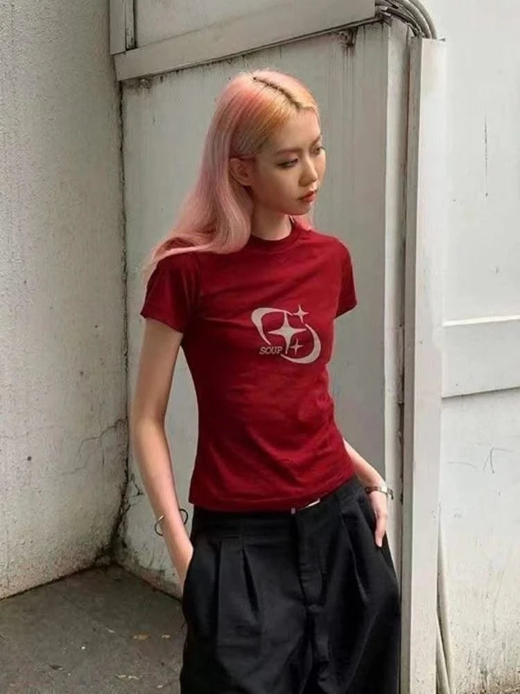 Women's Red Tops Vintage