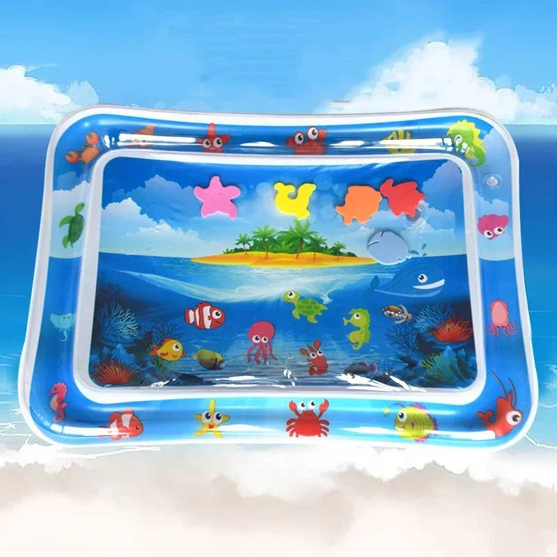 Summer Inflatable Water Mat PVC Playmat Toddler Activity Play Center Water Mat for Babies Early Education Developing Summer Toy