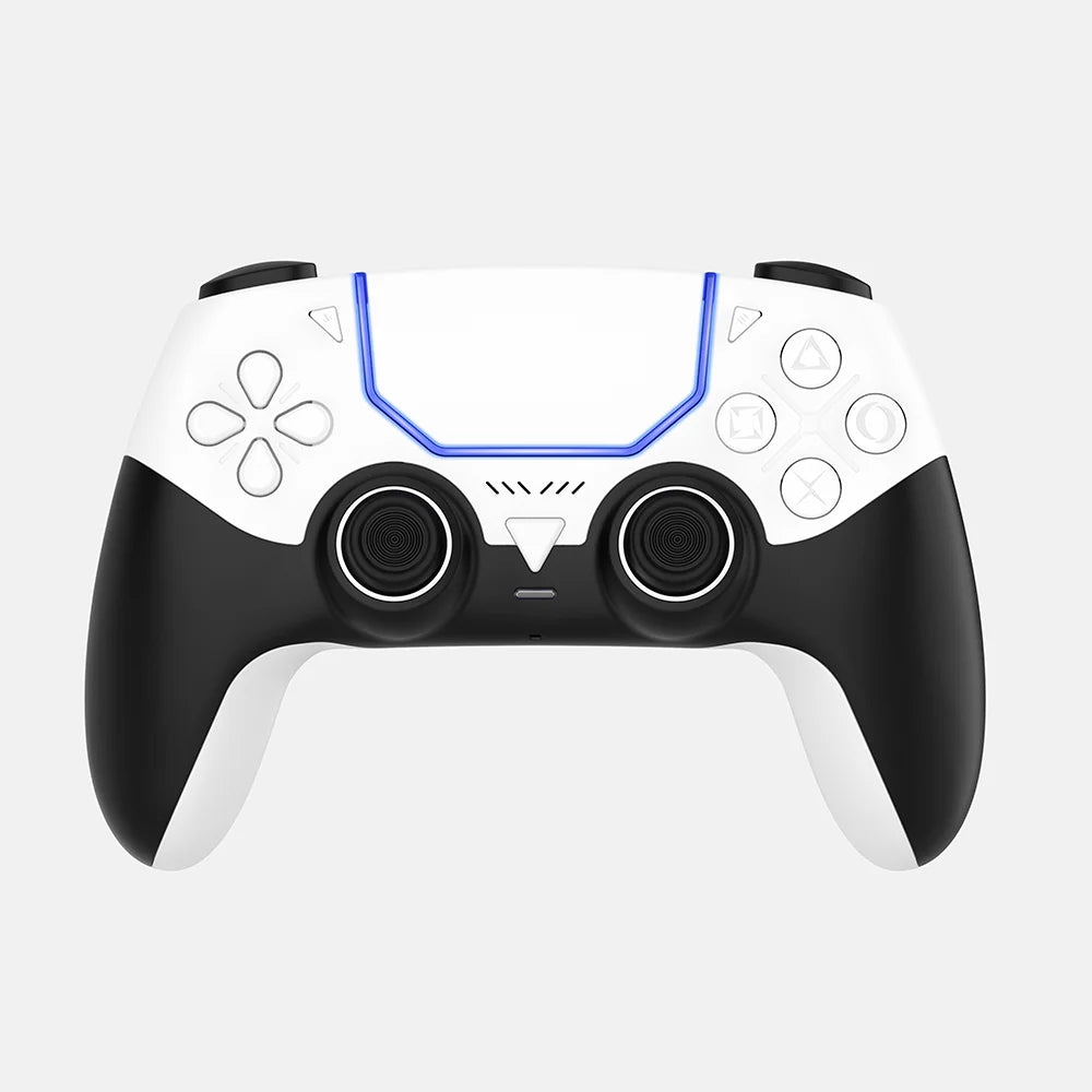 Wireless Gaming Controller for PS5/PC/Steam Deck Hall Effect Marco Dual Vibration 6-Axis Motion Contro Gamepad with Speaker