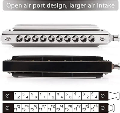 SWAN 1040 Chromatic Harmonica Key of C Professional Musical Instrument