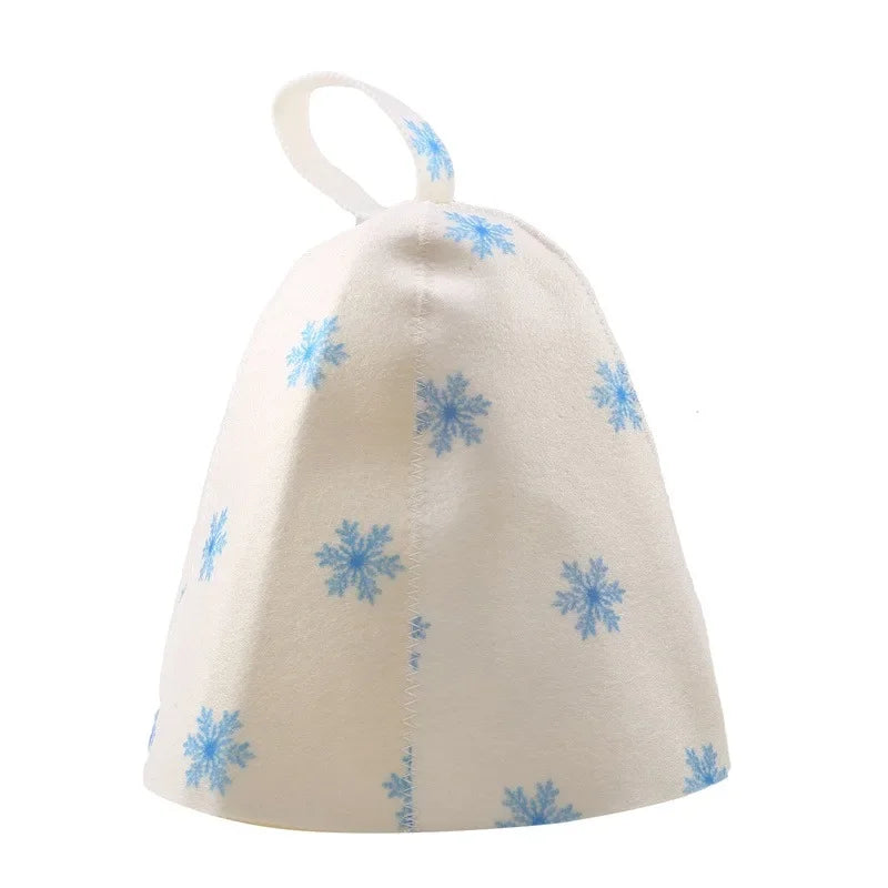 1PC Felt Head Protection Bath Anti Heat Free Size Russian Style Shower Cap Sauna Hat Sauna Vaporarium Accessories Wholesale New