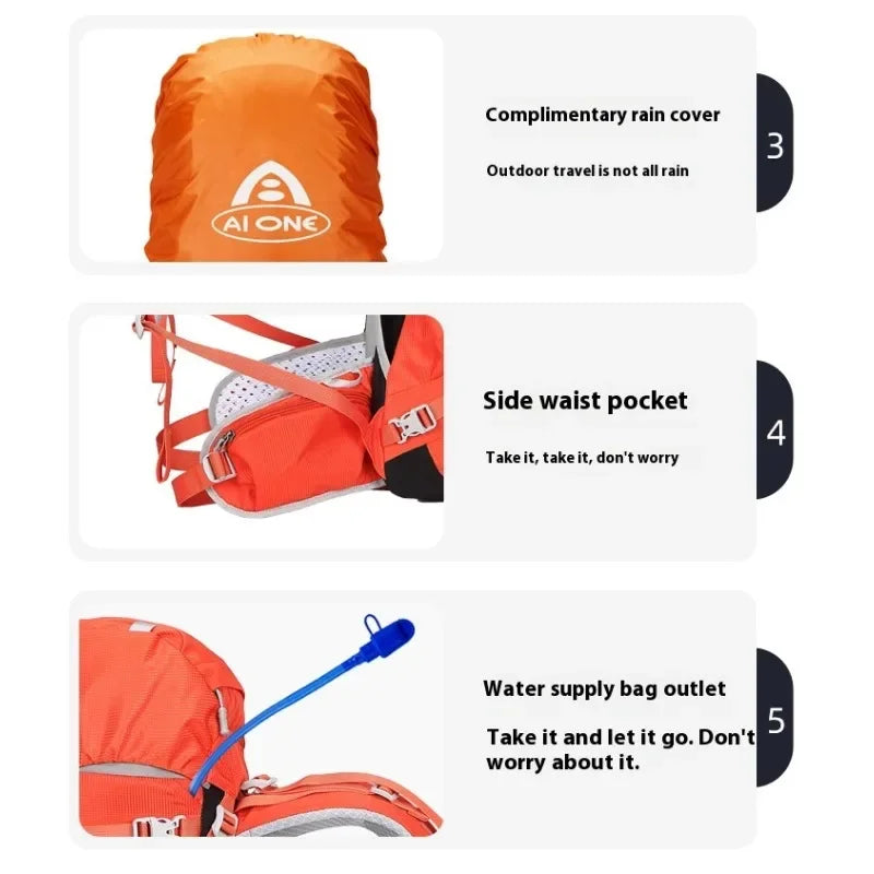 40L Mountain Backpacks Tourist Rucksack Climbing Bag Hiking Backpack Men Sport Molle Trekking Backpack Tactical Bag