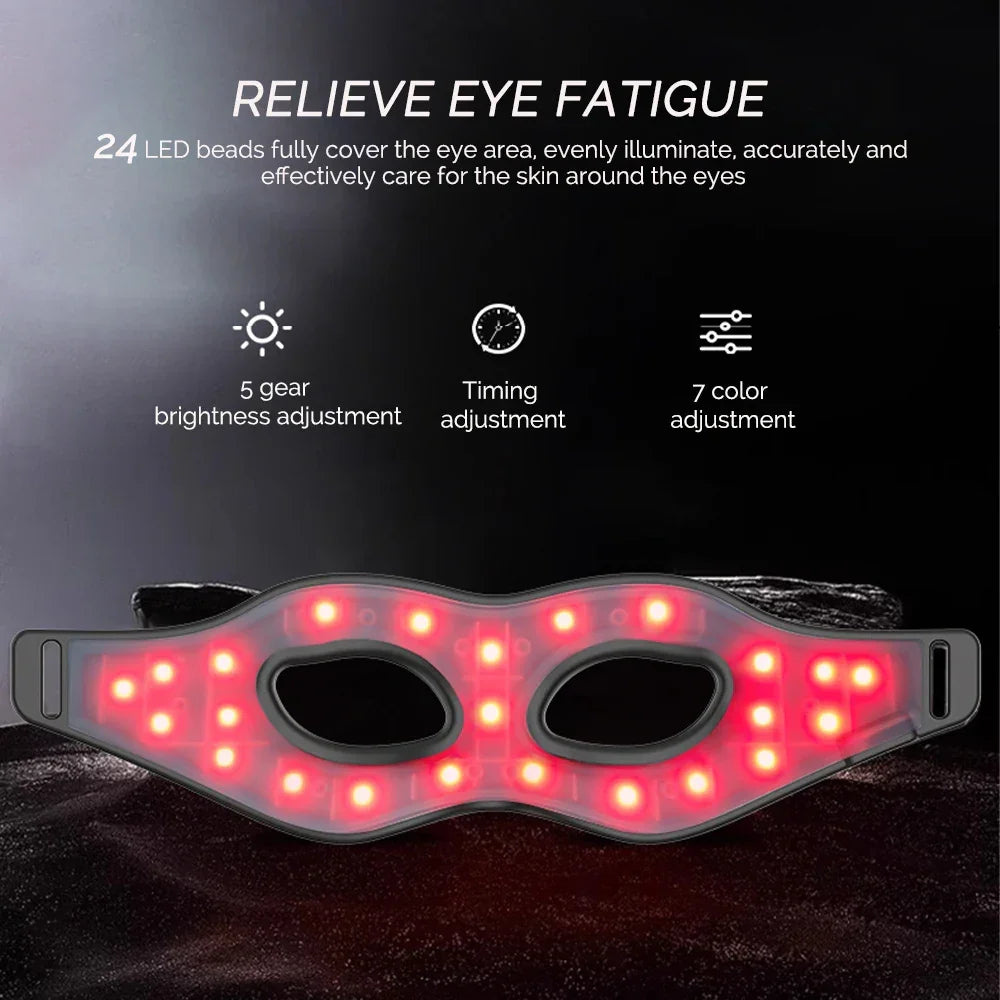 LED Red Light Therapy Eye Mask Eye Massager Beauty Care Device Eye Bags Remover Device