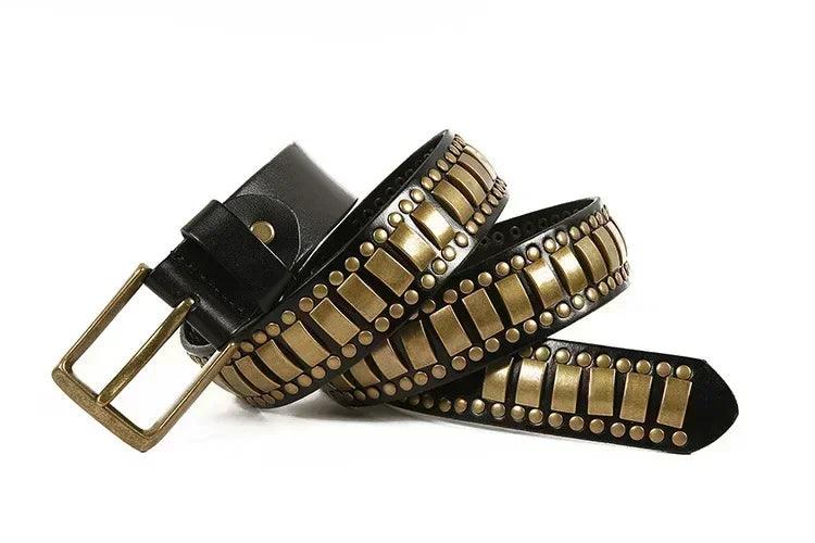 Stylish decorative waistband |original leather pin buckle punk belts | hip hop dress | for men and women