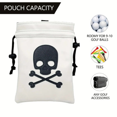 Golf course golf balls and serving upright bags with drawstrings for women