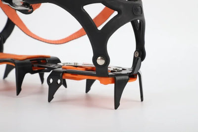 12 tooth professional crampons outdoor rock climbing ice fishing snow skid shoe cover mountaineering skid gear 12 teeth