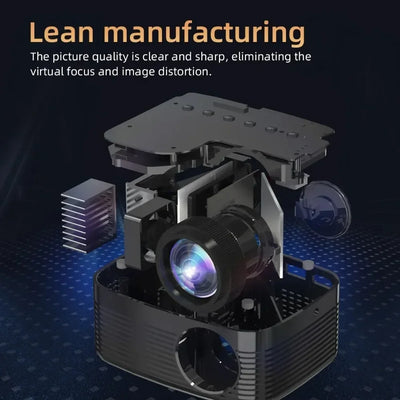 Mini Portable Projector Home Theater Smart TV LED Video Support 4k 1080P Movie Screen Android Car Outdoor Game Mobile Pocket