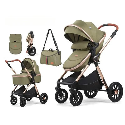 2in1Newborn baby stroller, high landscape baby stroller, multifunctional baby stroller, safe and convenient, can sit or lie down