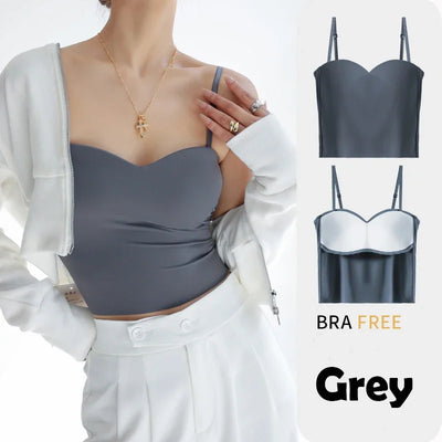 Women Solid Colour Wireless Padded Bra