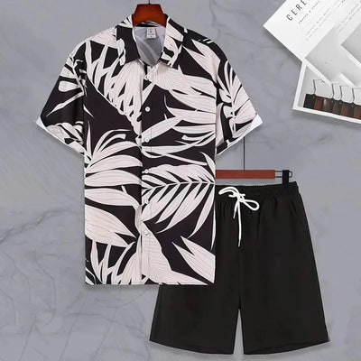 Beach Shorts Two Piece Set Men