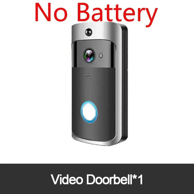 Video Doorbell Camera HD WiFi Doorbell Wireless Operated Motion Detector Audio & Speaker Night Vision for iOS&Android