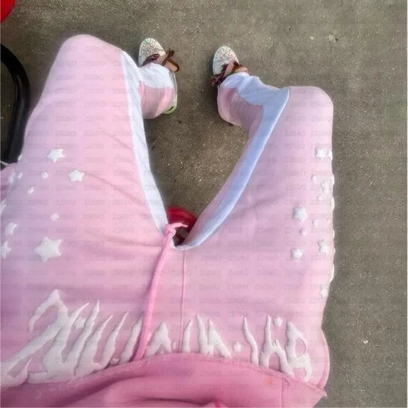 Y2K Cobweb Printed Hoodies Women Autumn Winter Harajuku Zip Up Hooded Sweatshirt Men Gothic Hip Hop Oversized Jackets Streetwear