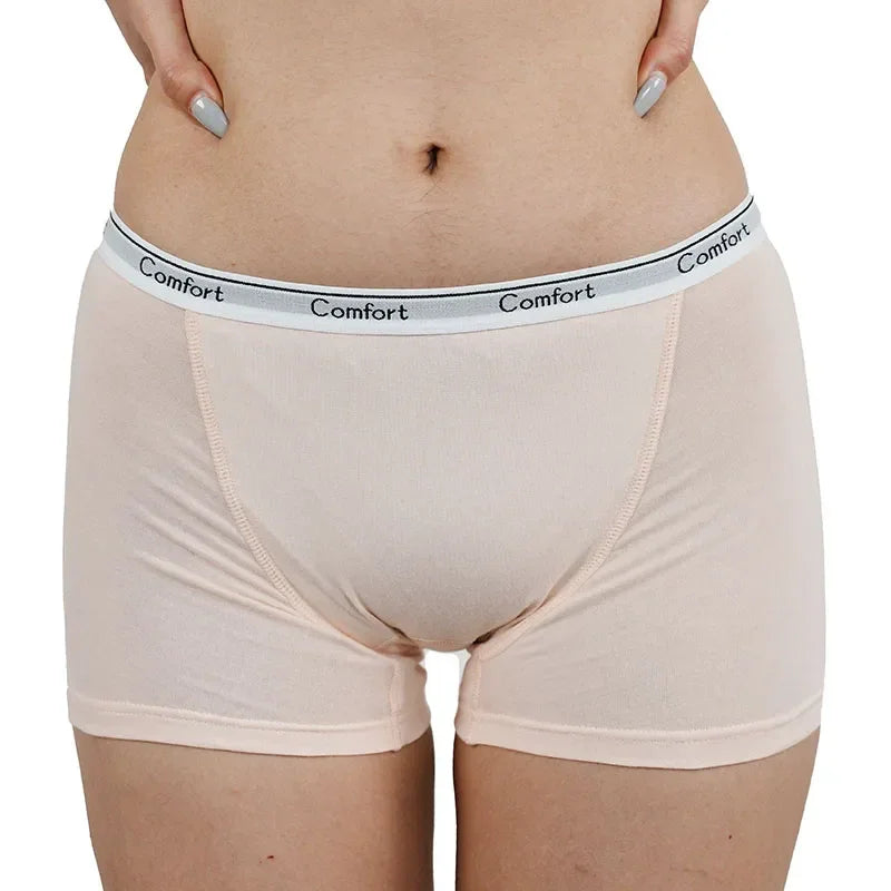 Cotton Menstrual Panties Women Leak Proof Boxer Short Underwear Female Menstruation Period Boyshort Underpants Woman Panty Panti
