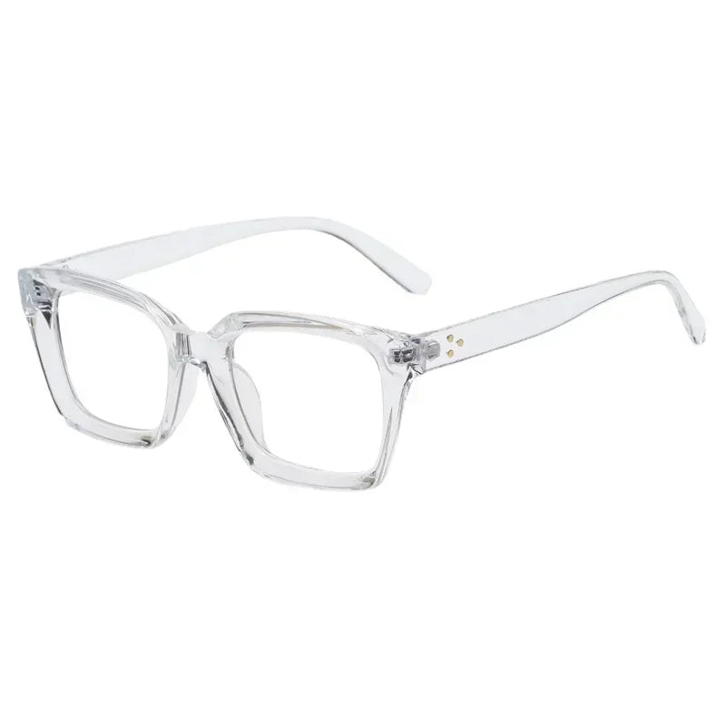 Blue Light Blocking Reading Glasses Frame Square Flat Mirror Round Face Anti-blue Glasses Men and Women Fashion
