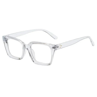 Blue Light Blocking Reading Glasses Frame Square Flat Mirror Round Face Anti-blue Glasses Men and Women Fashion