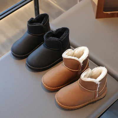 Kids Snow Boots for Boys Girls Thick Plush Children Thermal Ankle Boots Warm 2025 Autumn Winter Anti-skid Classic Fashion Boots