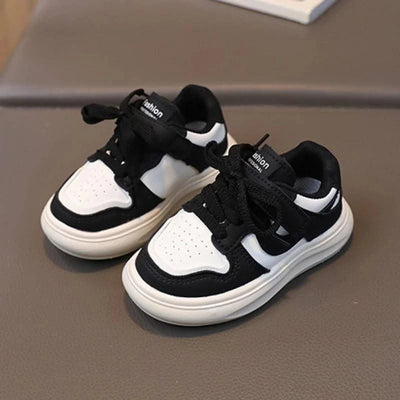 Children's Sports Shoes Girls 2025 Spring Autumn New Leather Shoes PU Leisure Soft Soled Boys Sneakers Baby Girl Casual Shoes