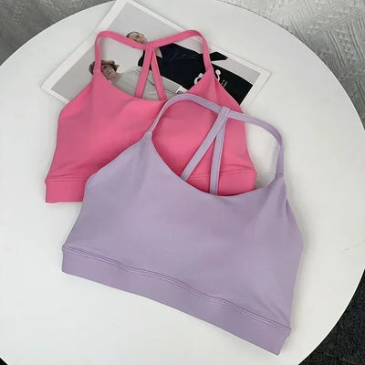 Women Fitness Sports Bra Top Sexy Beauty Back Gym Crop Tops Shockproof Fitness Quick Drying Pilates Running Yoga Tank Top