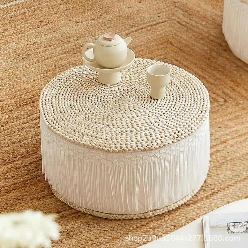 Cushion Not Collapse Home Floor Round Stool Thickened Lumbar Support Seat Cushion Straw Cushion New Arrival Bestseller Gift