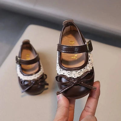 Soft Leather Flat Shoes For Toddlers and Children | Spring Autumn | Princess Casual Walking Shoes | Kids Girls Fashion