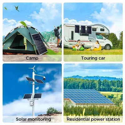 Outdoor Solar Panel 600W 12V Polycrystalline USB Power Portable Rechargeable Solar Cell Solar Generator for Home Lighting Camp