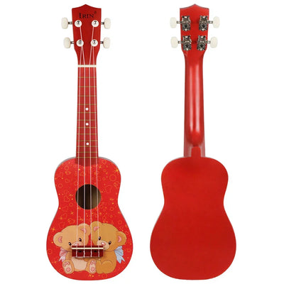 Ukulele 21 Inch 4 Strings Hawaiian Guitar Bear Mini Guitarra Ukulele With Bag Strings Tuner Capo Guitar Parts & Accessories