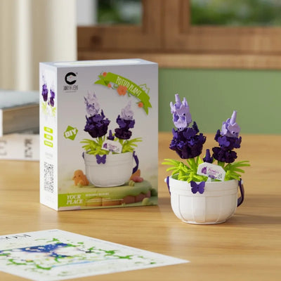 Christmas Gift Building Blocks - Creative Floral Basket Building, Fun Educational DIY Puzzle Toys