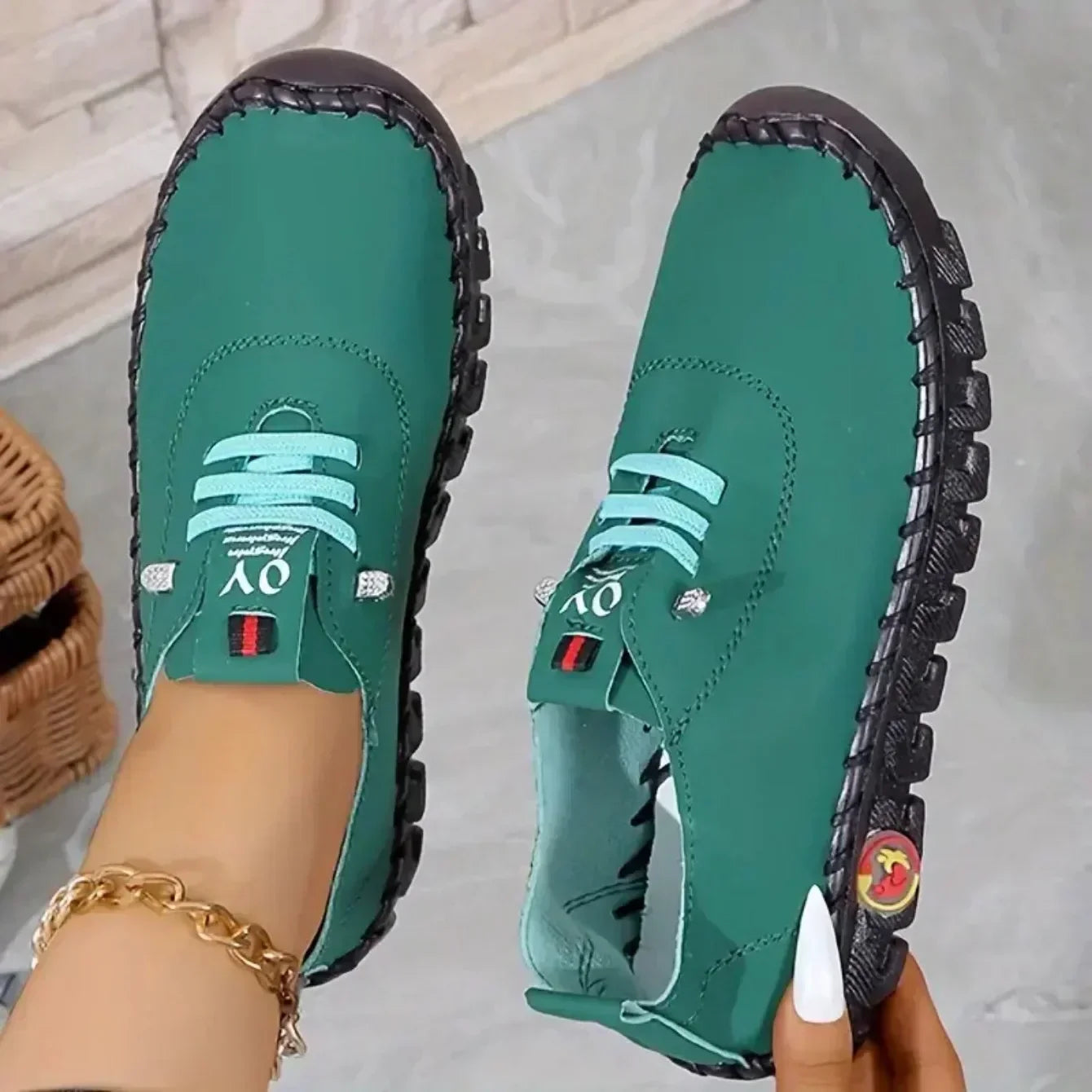 Women Sneakers 2025 New Designer Shoes Loafers Soft-soled Roman Breathable Outdoor Women Retro Big Size Single Shoes for Women
