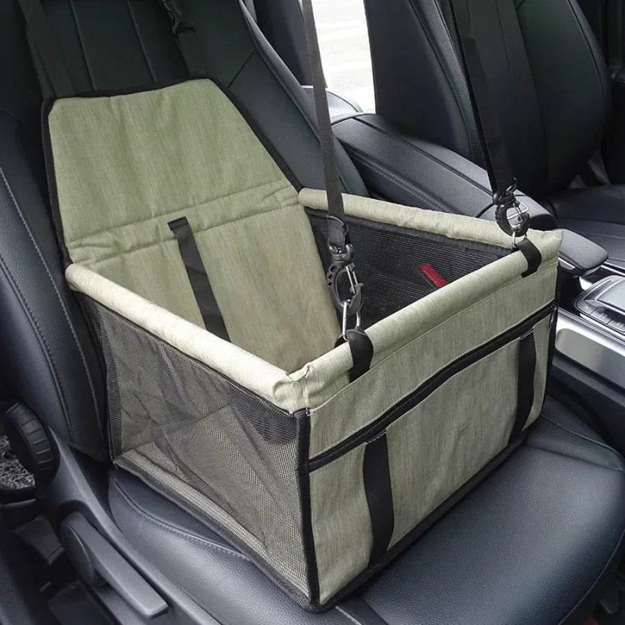 Pet Carrier – Car Seat Basket & Travel Kennel | Safe Dual-Use Design for Dogs/Cats | Collapsible Handbag for Outdoor Adventures