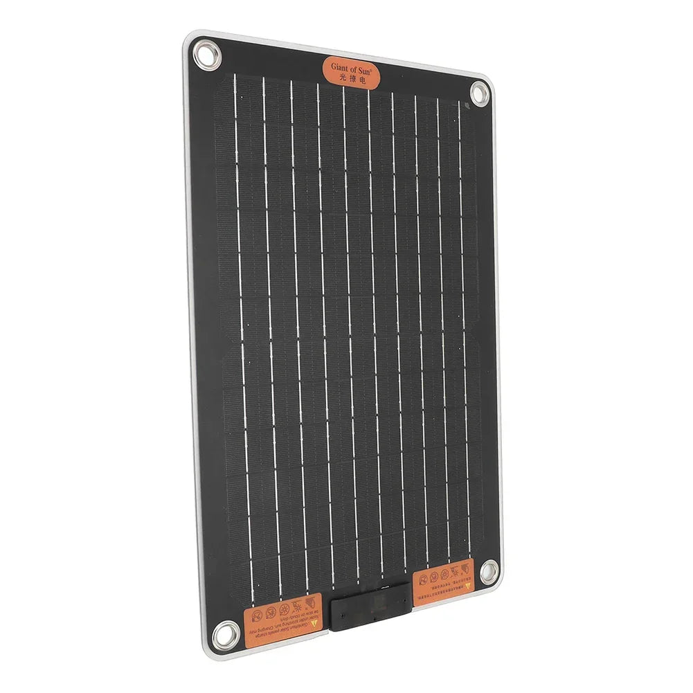 15W Portable Solar Panel with 2 USB Ports Camping Solar Panel Charger Solar Charger for Outdoor Camping Hiking Phone Charger