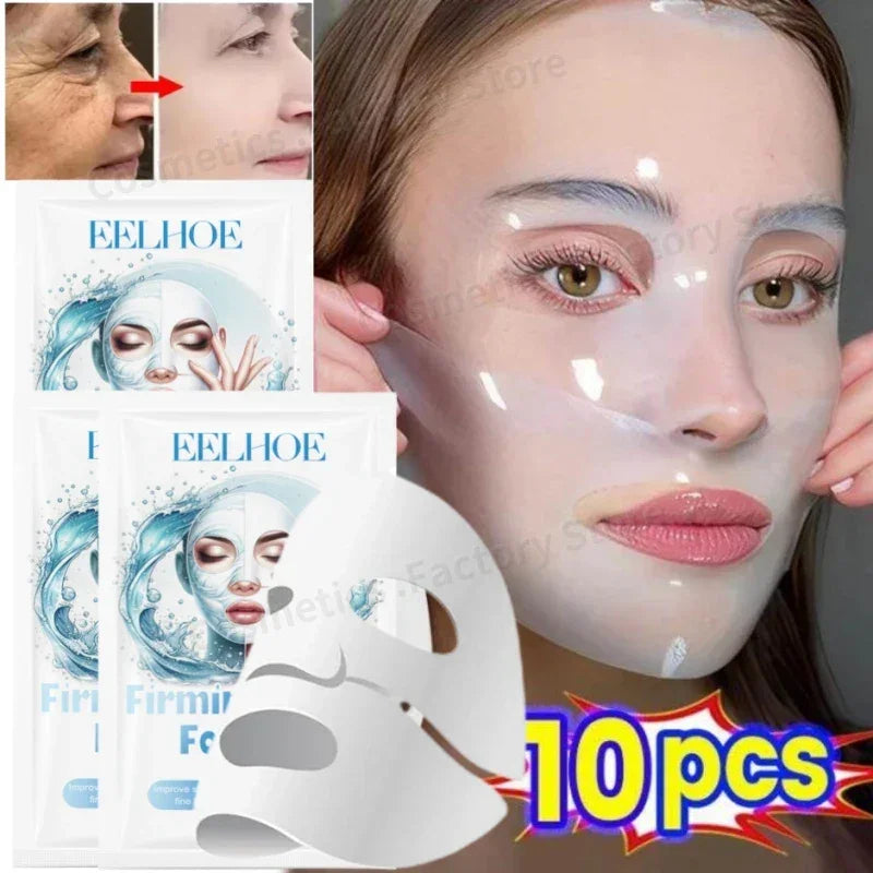Water -Soluble Collagen Face Mask Shrink Pore Deep Moisturizing Overnight Mask Anti-Wrinkle Hydrating Brightening Face Skin Care