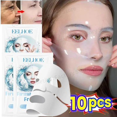 Water -Soluble Collagen Face Mask Shrink Pore Deep Moisturizing Overnight Mask Anti-Wrinkle Hydrating Brightening Face Skin Care